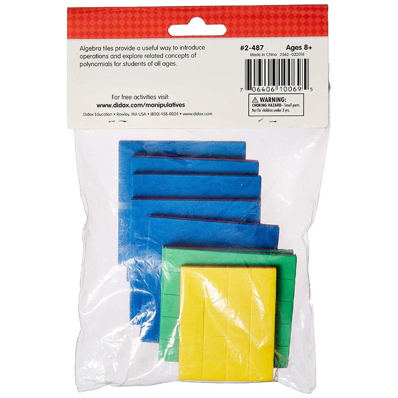 Easyshapes Algebra Tiles (35 Pieces)