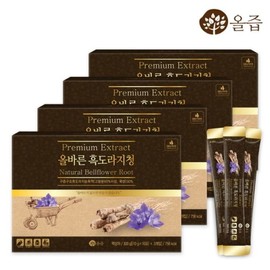 Oljup 올즙 올바른 흑도라지청 30포 x 4세트 Pure Extract Correct Black Bellflower Syrup 30 Sachets x 4 Sets