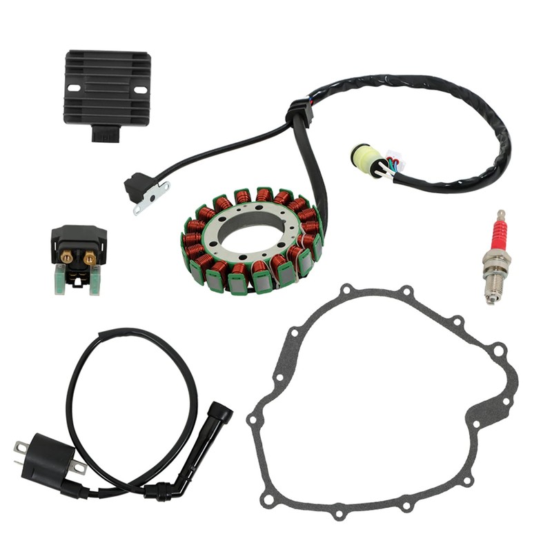 Silscvtt Ignition Coil Regulator Relay Stator Kit Replacement for Yamaha