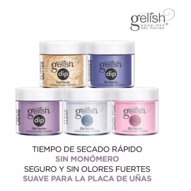 Gelish Dip Powder 23gr Polvo De Inmersion Stop, Shop & Roll