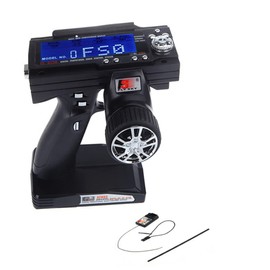 RC FS GT3B Radio Transmitter Receiver 2.4GHz LCD Transmitter with FS-GR3E 3 Channel Receiver for RC Car Boat