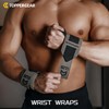 TOPPERGERA Wrist Wraps Professional Specifications (Soft Type, Dark Gray, 25.6