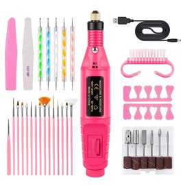 Drill para Uñas Profesional,Lima de Uñas Eléctrica, Herramientas para uñas, lima para uñas de dedos y dedosdel pie, cuidado de uñas, máquina de pulir uñas, set de máquina depedicura