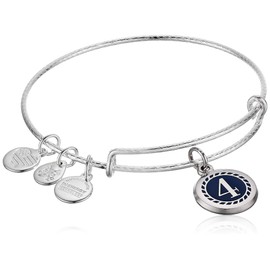 Alex and Ani Color Infusion Numerology Four EWB, SS, Shiny Silver, One Size (A20EBNUM4SS)