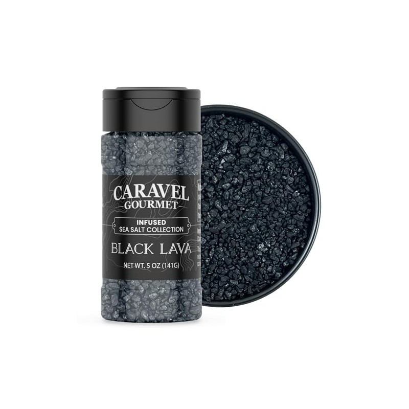 Black Lava Sea Salt - 5 oz Shaker