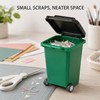 4-Pack Mini Wheelie Trash Bin Pen Holders for Office Desk