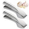 2 Pieces Garlic Press Stainless Steel Press Hand Press Kitchen