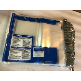 Tamper Evident Plastic Security Bags, Laser Check Innership 13"x14" - 500 Bags