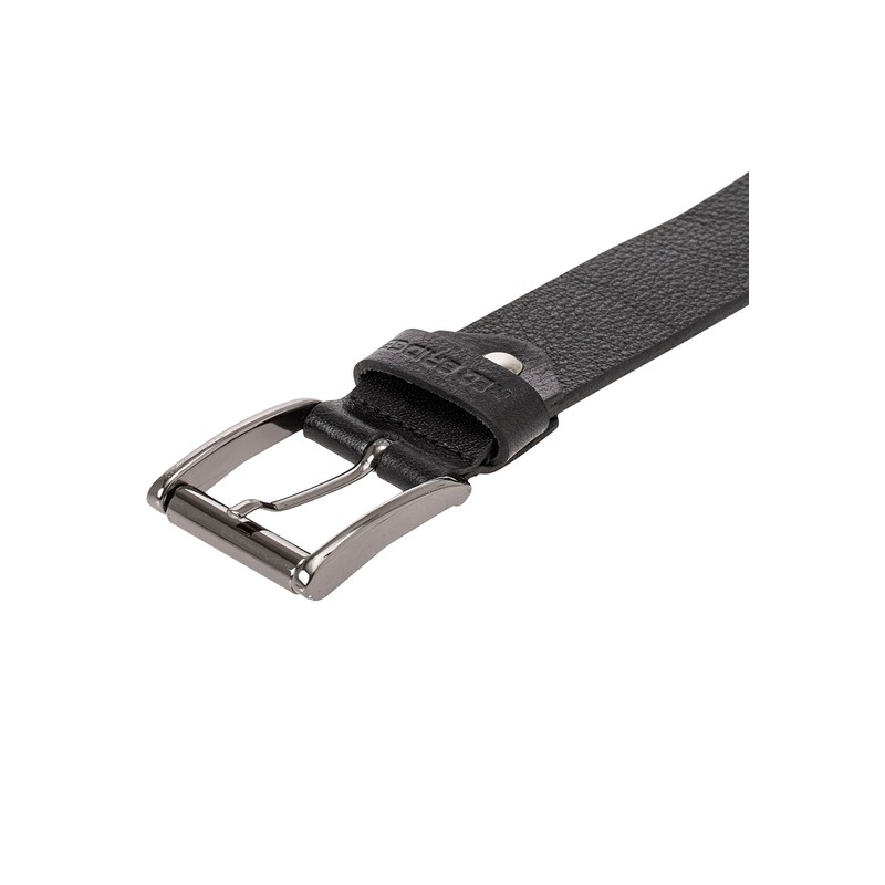 Genuine Leather Belt with Rivets Premium Quality, black