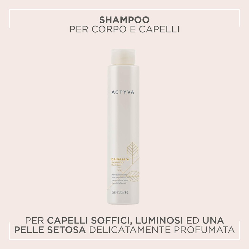 Actyva Bellessere Velvety Shampoo Body and Hair Shower with Argan