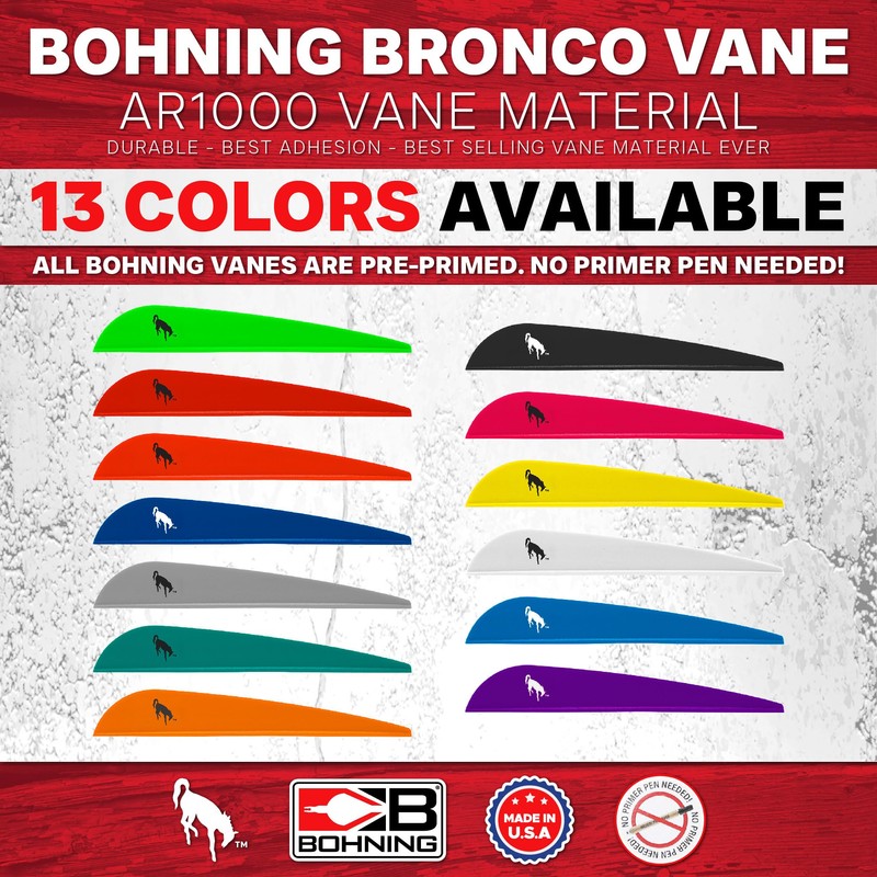 Bohning's 10501WH4 Killer Vane 4" White 36Pk