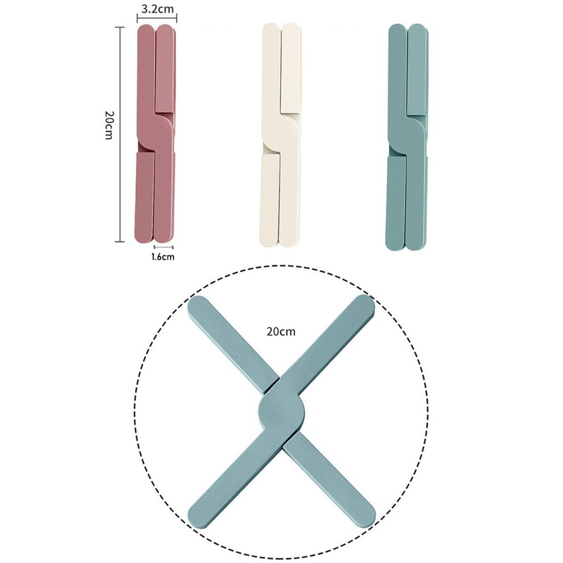 Natiform Trivet, Set of 3 Colors, Foldable, Heat Resistant, Stylish,