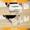 zxbaers Deviled Egg Containers with Lid for 36 Eggs 2-Layer