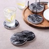 LIFVER Coasters Set of 6, Coasters for Drinks Absorbent Stone