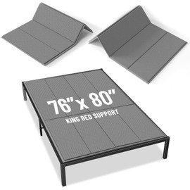 Voyla Upgraded Bunkie Board King Size Ultra Heavy Duty Anti-Sag Bed Support Board Under Mattress 12mm Wave-Structured Bunky Board Bunkieboards