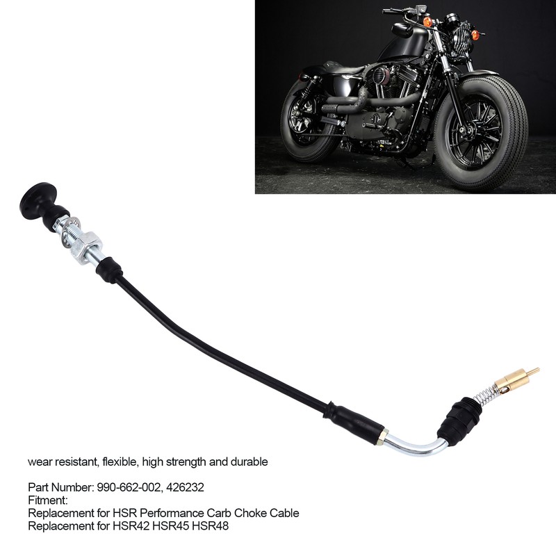 Carburetor Choke Cable 990‑662‑002 Motorcycle Accessories Replacement for HSR Performance