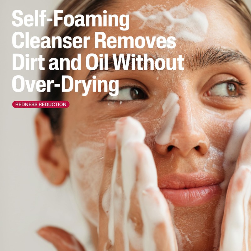 Cetaphil Redness Relieving Foaming Face Wash For Sensitive Skin, 8