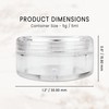 (Quantity: 25 Pieces) Beauticom 5G/5ML Round Clear Jars with Screw