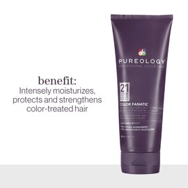 Pureology Pureology Color Fanatic, Treatment Hair Mask, 21 Benefits, Deep Conditioning Mask, For Colour-Treated Hair, Vegan Formulas, Sulfate Free for a Gentle Cleanse, 200 ML