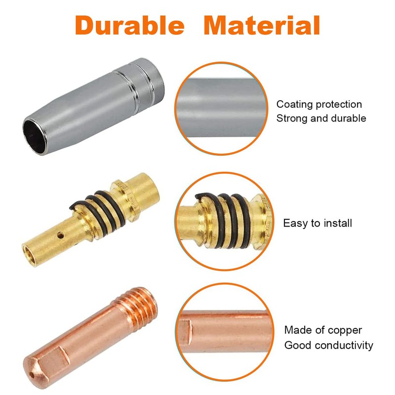 FORTON Mig Welder Tips 30-Pack Welding Tips .030" Contact Tip