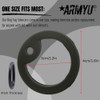 ARMYU Military Dog Tag Silencers Round Silicone Rubbers Set (Purple)
