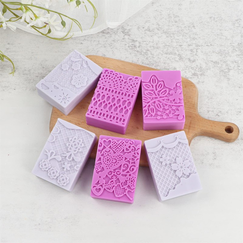 Rectangle Silicone Soap Molds - 2pc Set New 6 Cavity