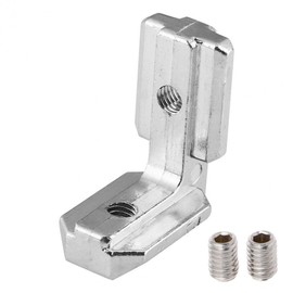 PZRT 8-Pack T Slot L-Shape Corner Bracket, 2020 Series 90 Degree Aluminum Profile Interior Joint - with M4 Screws,Suitable for 6mm Slot Aluminum Extrusion Profile