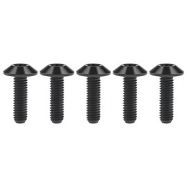 Ruifu Titanium Alloy Torx Bolts M6x12 15 0.8 inch (20 mm) Bicycle Motorcycle Wheel License Plate Mounting Bolts Set of 5 (Black, M6x20mm)