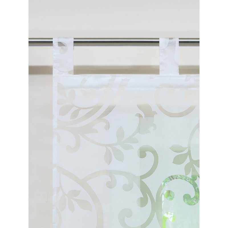 ESLIR Sliding Curtains, Burnout Panel Curtains, Set of 2 Curtains