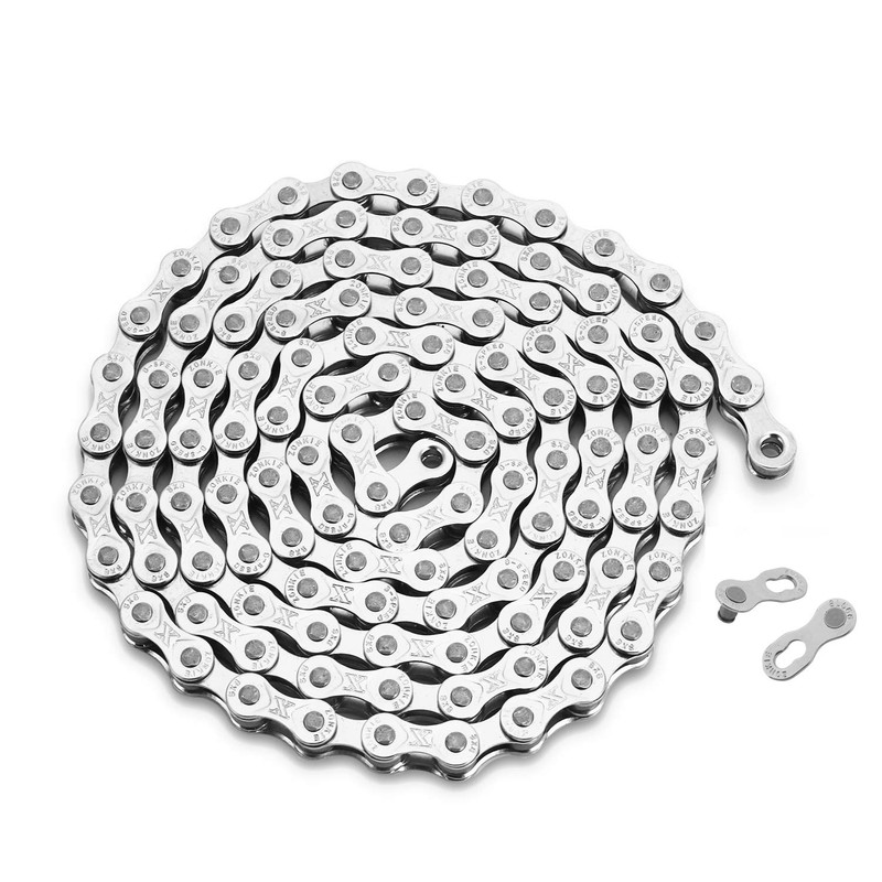 5/6/7/8-Speed Bicycle Chain 1/2 x 3/32 Inch 120 Links