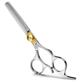 Suvorna Razeco e16 6.5” Barber Thinning Shears for Hair Cutting, Trimming & Styling. Precision 30 Teeth Razor Sharp Edge. Texturizing, Layering, Blending Scissors for Bangs. Best for Salons & Home Use