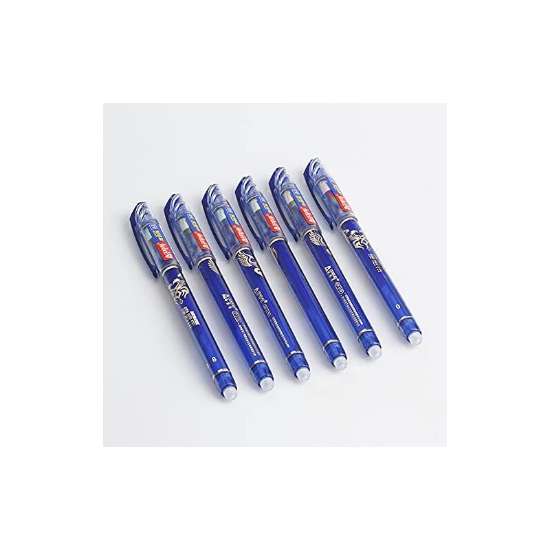58Pcs Erasable Rollerball Pen Refill Sets Blue Ink 0.5mm Thin