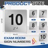 Yaocom Exam Room Sign Numbers 6-10 with Braille and Tactile