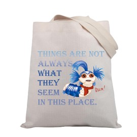 BDPWSS Labyrinth Merchandise The Worm Quote Gift Things Are Not Always What They Seem In This Place Tote Bag For Friend (Things they seem TG), Medium