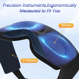 Sleep Mask, Eye Mask for Sleeping Side Day Sleepers, Sleep Mask for Women Men, Blackout, Comfort 06