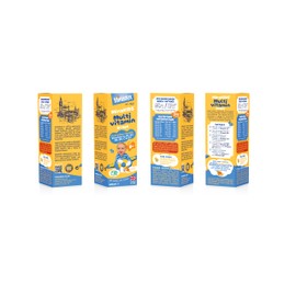 Minadex Minadex MinaKIDS Multivitamin Drops C Liquid Vitamins for Children, A, B1, B2, B3, B6, C & D3 (400IU), Vegan, Orange Flavour, 60ml (2-Month Supply), Made in UK