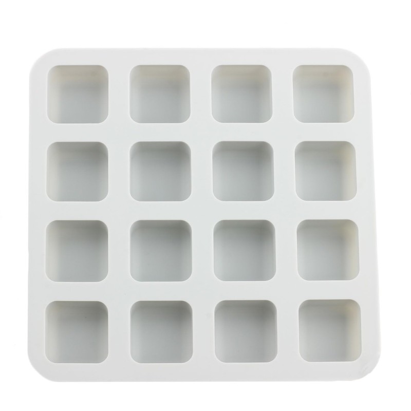 AIBOYA 16 Cavity Square Silicone Candy Molds For Candy Chocolate