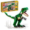 LEGO Creator 3 en 1 Mighty Dinosaur Toy se transforma