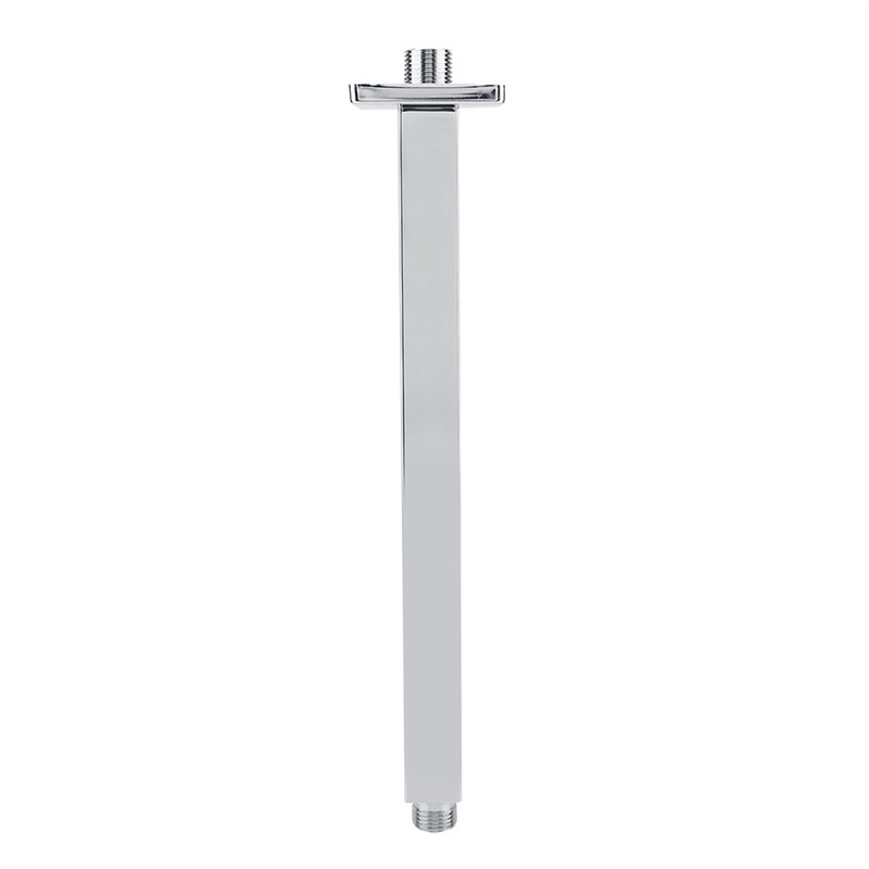 Square Stainless Steel Top Shower Arm Pipe Wall Mount for