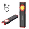 ULTRAFIRE Flat EDC Flashlight,300 Lumens Rechargeable Mini Magnetic Pocket Light,4
