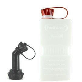 FuelFriend®-PLUS CLEAR - jerrycan 1.5 liters + Outlet Pipe lockable - perfect for motorcycles, cars and more