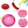 TOMALL Aluminum Engine Start Stop Push Button Cover Trim Compatible