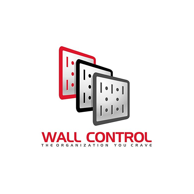 Wall Control Metal Pegboard Utility Tool Storage Kit with Black