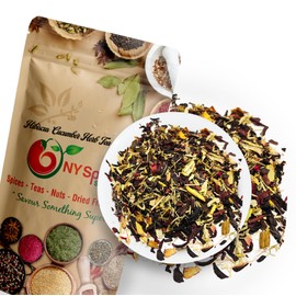 NY SPICE SHOP Herbal Hibiscus Cucumber Herb Tea – Herbal Leaves Blend – All Natural Flavored Loose Leaf (16 Ounce)