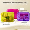 TotePrint Clear PVC Toiletry Bags in 5 Bright Colours, Large