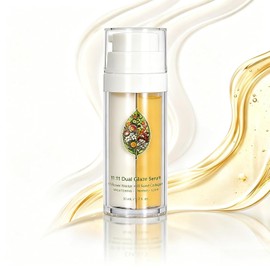 Dual Chamber Facial Serum:Natural Botanical Nourishing Skin Care Hydrating Firming Revitalizing Daily Facial Essence for All Skin Types Portable Skin Moisturizing Care Liquid,1.76 fl.oz (1Pcs)