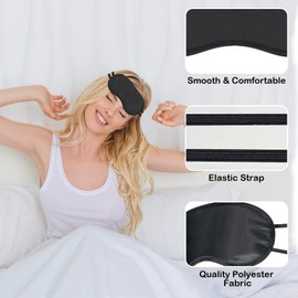 40 Pack Sleep Eye Mask for Men Women Kids, Individual Pack Sleeping Blindfold Eye Shade Cover for Travel, Plane, Hotel, Party