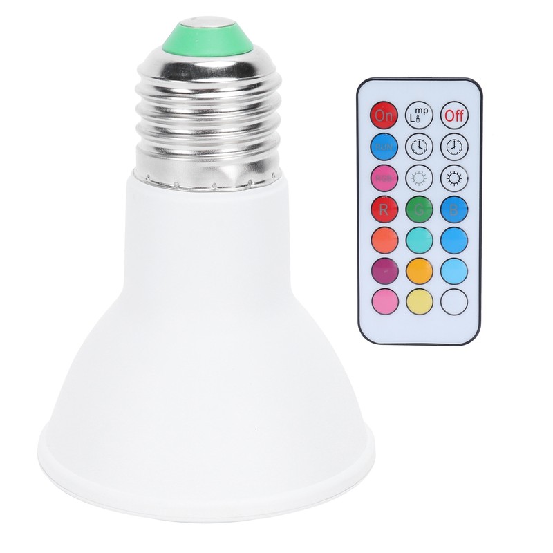 10W RGBW Spotlight with Timing Remote Control E27 Color Changing