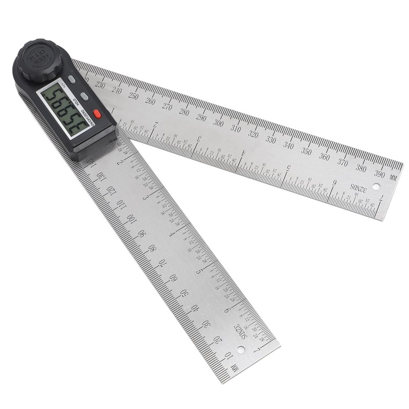 Digital Angle Ruler 200mm 360 Degree Lockable LCD Clear Display