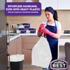 Heavy-Duty 1 Mil 13 Gallon White Trash Bags (45 Count)